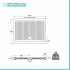 Piatto doccia 70x90 H 6.5 rettangolare in ceramica bianca con antiscivolo Ferdy