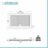 Piatto doccia 70x100 H 6.5 rettangolare in ceramica bianca con antiscivolo Ferdy