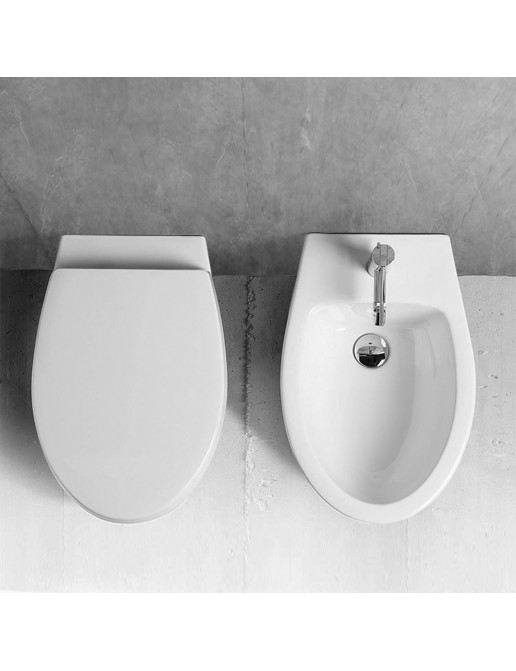 Abattant WC Pour WC Simas Eco Abattant WC 43 X 34,2 Cm Avec Charnie'res