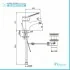 Set miscelatori lavabo e bidet cromati Piralla Ariel scarico incluso