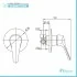 Set miscelatori lavabo bidet e doccia incasso cromati Piralla Ariel scarico incluso