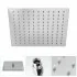 Set doccia cromato Nobili Hof con soffione quadrato 25x25 cm e miscelatore incasso