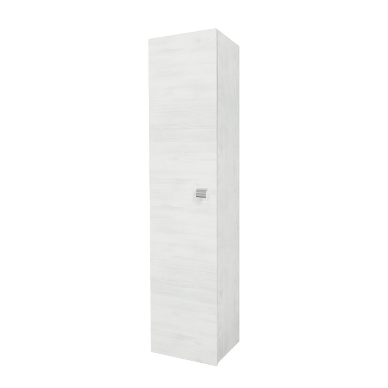 Colonna pensile sospesa'fabula' bianco e rovere, 30x24x150 cm