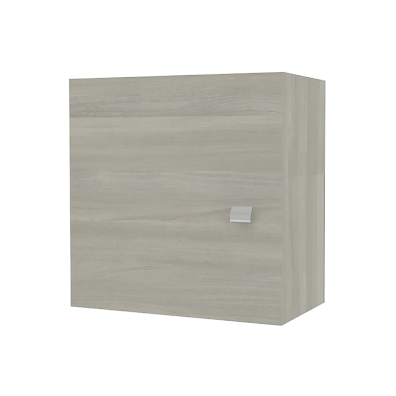 Pensile bagno 45 cm rovere grigio anta reversibile