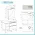 Mobile bagno sospeso 100 cm Master bianco con lavandino e specchio