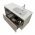 Mobile bagno sospeso 100 cm Master grigio con cassetti soft-close