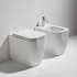 Sanitari filomuro rimless Simas Henges con sedile soft close incluso