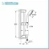 Saliscendi doccia Grohe New Tempesta 100 a 3 getti con porta oggetti