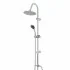 Colonna doccia H 100 cm in acciaio cromato con deviatore