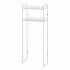 Scaffale sopra lavatrice bianco con 2 ripiani portaoggetti in kit montaggio