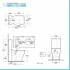 Wc filomuro monoblocco Rak One con scarico universale e copriwc