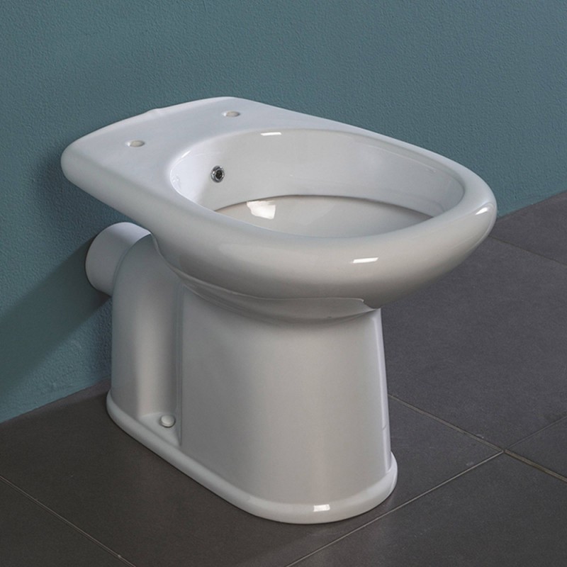 Water bidet combinato in ceramica con scarico a parete H 40 cm