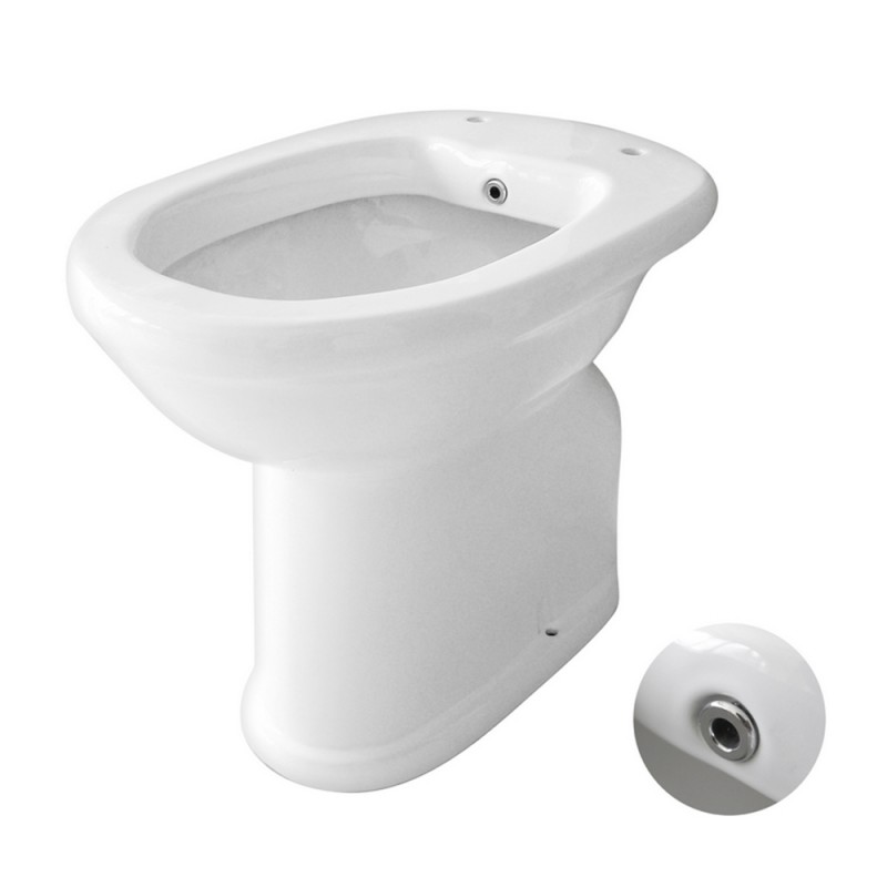 Bidet Alto Per Anziani | Ceramica Bianca | H. 48cm | Design Ergonomico Salvaspazio - Foto 12