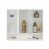 Specchio contenitore 60x50 cm bianco con 3 ante e ripiani interni