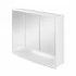 Specchio contenitore 60x50 cm bianco con 3 ante e ripiani interni