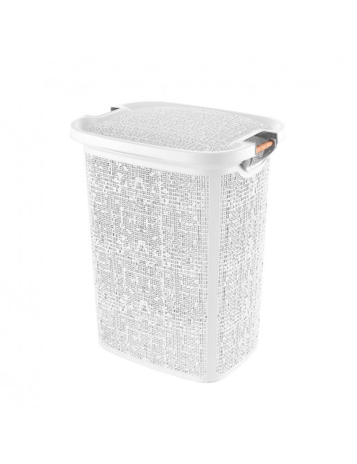 Cesto Plastica KADAX 26L - Portabiancheria, Giocattoli O Alimenti, Grigio Chiaro Con Manici - Foto 14