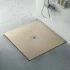 Piatto doccia su misura 80x80 Karen in resina tortora effetto pietra