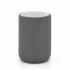 Portaspazzolino da appoggio grigio scuro in ceramica soft touch