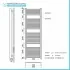 Termoarredo elettrico bianco 900w H180 x 50 interasse 45 cm