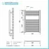 Termoarredo elettrico bianco 400w H80 x 50 interasse 45 cm