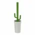 Scopino WC Cactus da appoggio bianco in plastica con setole nere 
