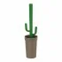 Scopino WC Cactus da appoggio tortora in plastica con setole nere