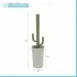 Scopino WC Cactus da appoggio grigio in plastica con setole nere