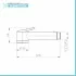 Idroscopino per wc cromato in abs con pulsante on/off
