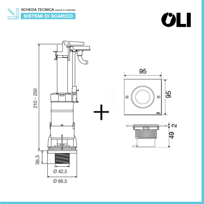 batteria-scarico-wc-completa-oli-deluxe-per-cassetta-alta-con-tasto