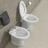 Set sanitari per anziani completo di coprivaso in poliestero colato di alta qualità