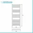 Termoarredo bianco scaldasalviette 65x120 interasse 60 cm