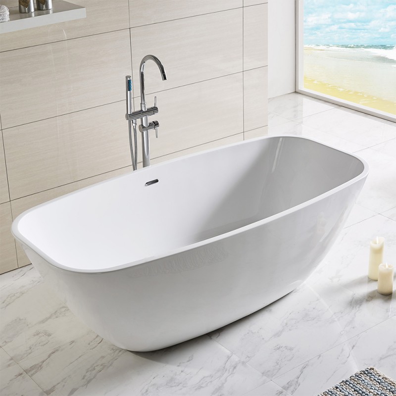 Vasca da bagno freestanding 180x87 per centro stanza modello Giada