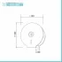 Distributore carta igienica per rotolo 400 mt in acciaio inox satinato