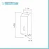 Dispenser sapone liquido a parete 1200 ml in acciaio inox lucido