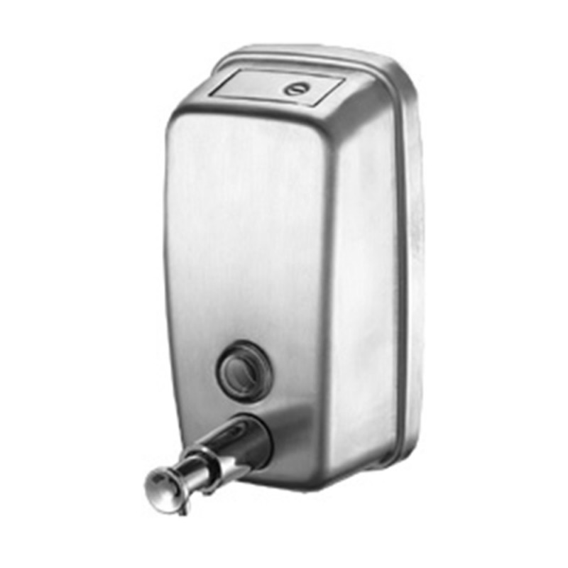 Dispenser sapone liquido a muro 500 ml in acciaio inox lucido