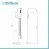 Rubinetto da terra per vasca freestanding cromato