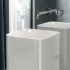 Lavabo freestanding squadrato Petit bianco in ceramica