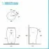 Lavabo da terra freestanding Cloud bianco alpino in ceramica 