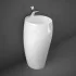 Lavabo da terra freestanding Cloud bianco alpino in ceramica 
