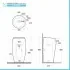 Lavabo da terra freestanding Cloud bianco opaco in ceramica