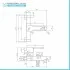 Set miscelatori lavabo bidet vasca con duplex Iole in ottone cromato