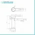 Rubinetto lavabo cromato con scarico serie Iole