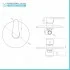 Set doccia incasso tondo Lizzy con soffione 20 cm cromato