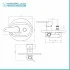 Set miscelatori lavabo bidet incasso doccia con deviatore nichel nero satinato Lizzy