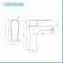 Set miscelatori lavabo e bidet nero opaco serie Lizzy in ottone
