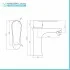 Rubinetto lavabo cromato Lizzy scarico incluso