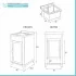 Lavatoio da esterno 45x50 con vasca e asse lavapanni in kit montaggio