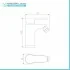 Miscelatore bidet cromato con piletta serie Paco
