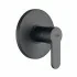 Set doccia incasso nero opaco tondo Paco con soffione 20 cm 