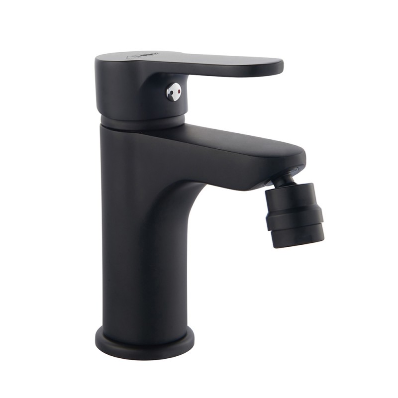 Miscelatore bidet nero opaco serie Paco